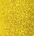 Rocailles Silbereinzug gelb 2,6 mm Dose