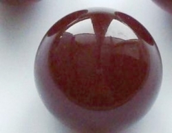 Glaskugel, opal bordeauxrot, 40 mm, Stck