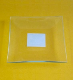 Sonderposten Glasteller, quadratisch, 12 x 12 cm