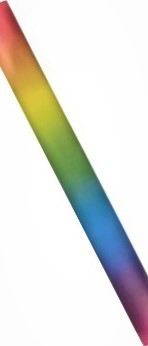 Restposten Rolle Buntpapier Regenbogen, 48 x 68 cm