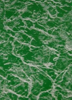 Verzierwachsplatte helle Marmorstruktur, grün