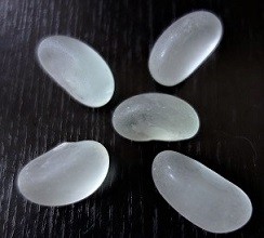 Glassteine Glas Wedges, Frosteffekt, frost-transparent, 100 gr