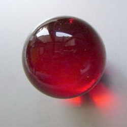 Glaskugel, blutorange-rot, 50 mm, Stck