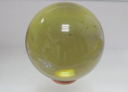 Glaskugel olivgelb, 60 mm, Stck