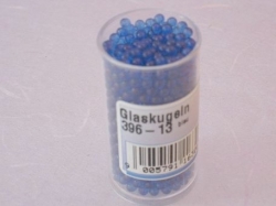 Micro Glaskugeln blau transparent 2,3 - 2,6 mm, 20 gr