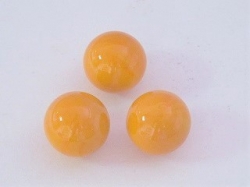 Glaskugeln opal glänzend, mandarine, 15 - 16 mm, 500 gramm