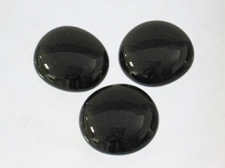 Glasnuggets opal, schwarz, 17-20 mm, 100 gr