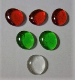 Glasnuggets, Christmas Mix, 17- 20 mm, 250 gr. im Netz