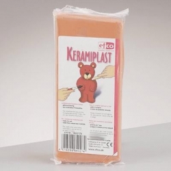 Lufthärtende Modelliermasse Keramiplast, terracotta, 500 gr