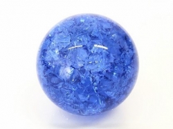Deko - Kristallglaskugel Splittereffekt, 50 mm, blau, Stck.
