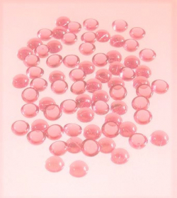 Glasnuggets micro lachsrosa - Halbperlen, 6-7 mm, 50 gr.