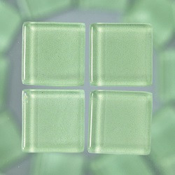 Restposten Mosaik Soft hellgrün, 20x20 mm, 200 gr.