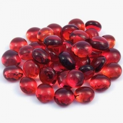 Glasnuggets mini rubinrot, 10-12 mm, 500 gr