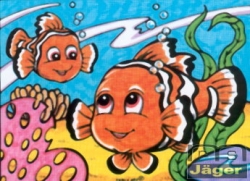 Samtbild Clownfische